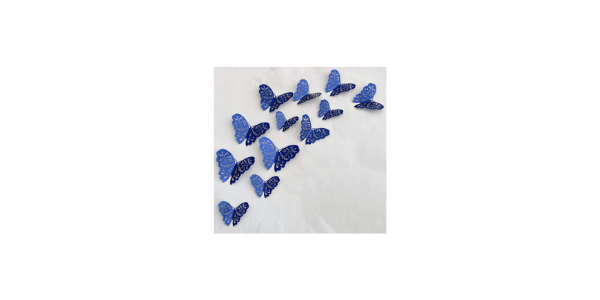 Royal Blue 3D Wall Butterflie