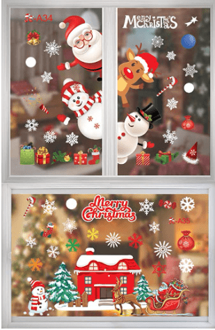 Esther Beauty Christmas Window Sticker