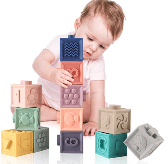 MIXI Baby toys Blocks, Soft Blocks for Babies