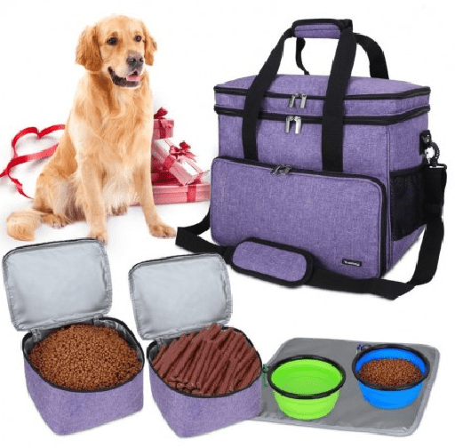 Teamoy Double Layer Dog Travel Bag