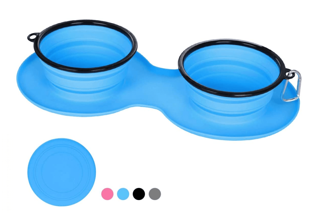 WINSEE Collapsible and Portable Silicone Dog Bowl