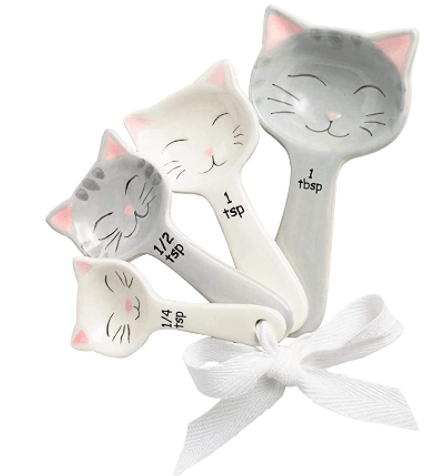 Toysdone Cat Shaped Ceramic Measuring Spoons