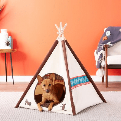  P.L.A.Y. Pet Lifestyle and You Teepee Tent Covered Cat & Dog Bed